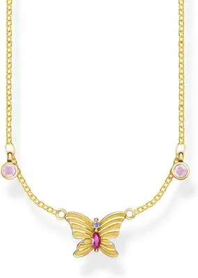 Immagine prodotto di Collana Thomas Sabo KE1951-488-7-L40V Farfalla argentata placcata oro