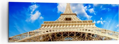 Produktbild von Bild auf Leinwand - Leinwandbild - Architektur paris stadt eiffel - 160x50cm - Wand Bild - Wanddeko - Leinwanddruck - Bilder - Kunstdruck - Wanddekoration - Leinwand bilder - Wandkunst - AB160x50-2479