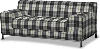 Produktbild von Dekoria Bezug für Kramfors 2-Sitzer Sofa, schwarz- weiss, Sofahusse, Kramfors 2-Sitzer