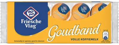 Image de Friesche Vlag Goudband crème à café 70g - additif de lait de café crémeux pour un plaisir parfait
