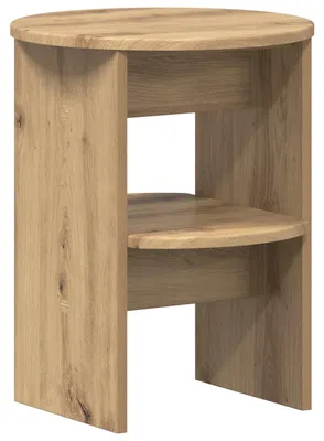Image de Meuble d'appoint en chêne Artisan, Ø 40 x 50 cm, aggloméré