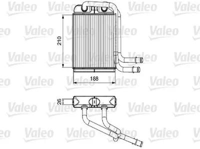 Produktbild von VALEO 811524 Wärmetauscher Innenraumheizung Kühler für VW Transporter V Bus (7HB, 7HJ, 7EB, 7EJ, 7EF, 7EG, 7HF, 7EC) Multivan V Multivan VI