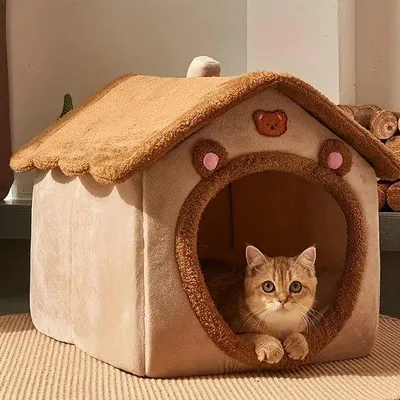 Immagine prodotto di Cuccia in peluche morbido - Posto letto per animali domestici - 39 x 49 x 46 cm