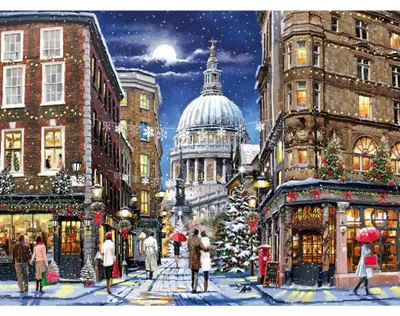Imagen del producto de GIBSONS - Rompecabezas de la Catedral de San Pablo en Navidad, 1000 piezas