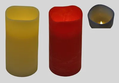 Produktbild von XXL LED Wachskerze 15x30cm Flackerlicht Pustefunktion Echtwachskerze Dekoration