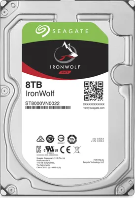 Produktbild von Seagate IronWolf ST8000VN0022, 8 TB, 7200 RPM, 256 MB, 3.5", Serial ATA III