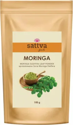 MORINGA OLEIFERA SPROSZKOWANA 100 g - SATTVA (FOODS)