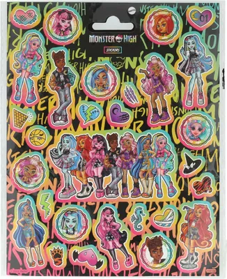 Produktbild von Kreatives Bastelgruppen-Aufkleberset „Monster High“.