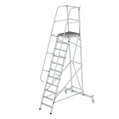 Produktbild von MUNK Plattformleiter fahrbar 11 Stufen
