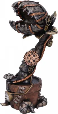 Produktbild von Cogwork fleischfressende Pflanze im Steampunk Style 24cm