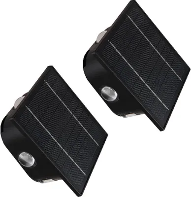 Produktbild von 2er Set LED Wandlampe Solarleuchte, Akku, IP54, H 13,1 cm