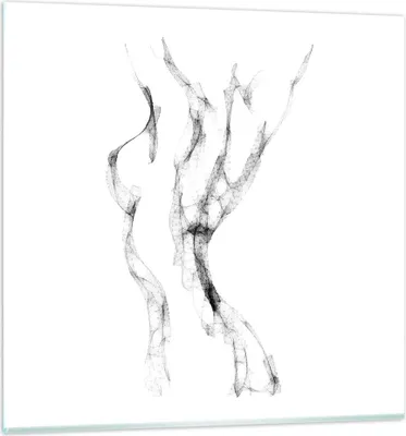 Produktbild von Bilder auf glas - Einteilig - Frau Körper Nacktheit - 60x60cm - Glasbilder - Wandbilder - Bilder - zum Aufhängen bereit - Wanddekoration aus Glas - Glas Bilder - Wandbild auf Glas - GAC60x60-4938