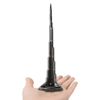 Obrázok produktu pre Burdž Chalífa, model veže, model veže zo zliatiny, dekorácia veže na stôl, model dubajskej veže, miniatúra dubajskej veže, ozdoby dubajskej veže