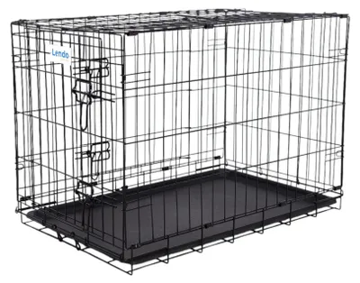 Image de Caisse pour chien pliable en acier pour chiens de taille moyenne