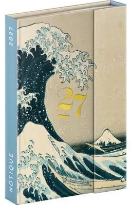 Productafbeelding van NOTIQUE Wekelijkse magnetische agenda, Katsushika Hokusai, 2027, 11 x 16 cm