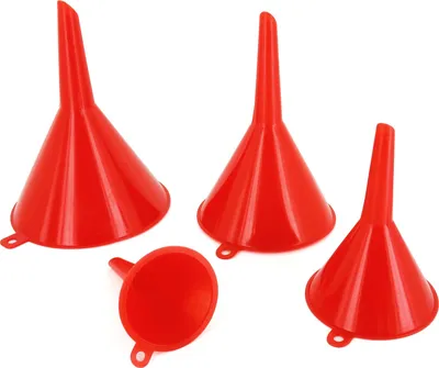 Image de Lot : entonnoir 4 pièces - différentes tailles (45/65/90/110 mm) - rouge