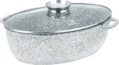Produktbild von Bräter 2tlg. 8.0Lideal zum Braten von Enten und Gänsen, Steinbeschichtung, geeignet zum Kochen, Braten und Backen! perfekte Geschenkidee