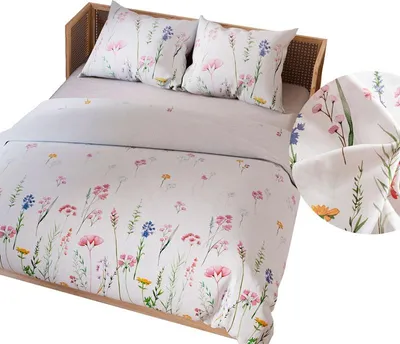 Zdjęcie produktu dla Pościel z satyny bawełnianej 200x220 Zalura łąka
