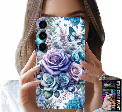Obrázek produktu pro Pouzdro Pro Samsung Galaxy A16 4/5G - Květinové Vzory Růží + Sklo