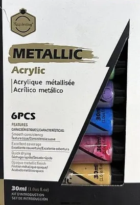 Produktbild von Satz mit 6 Acrylfarben