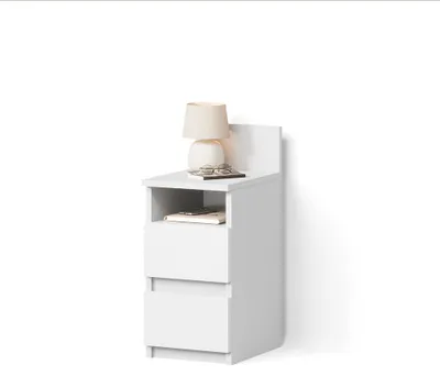 Immagine prodotto di Comodino Livinity Roya Bianco 25 x 59.1 cm con 2 cassetti, Model 62504