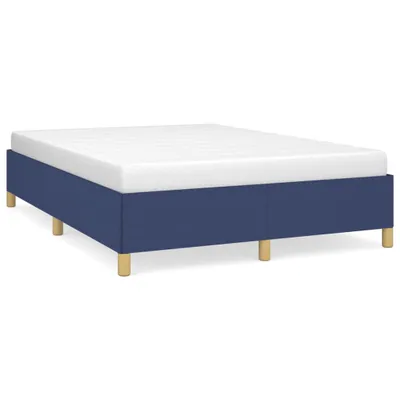 Produktbild von Bettgestell ohne Matratze Blau 140x200 cm Stoff