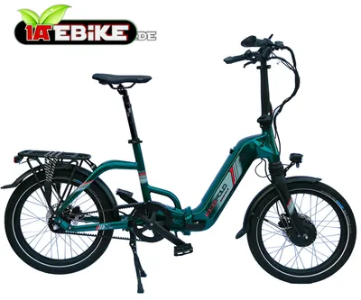 Produktbild von 20 Zoll ECOFOLD BFF300 E-bike 3-Gang Automatik Carbon-Riemen BaFang Frontmotor 250W 562Wh Faltrad Klapprad grün