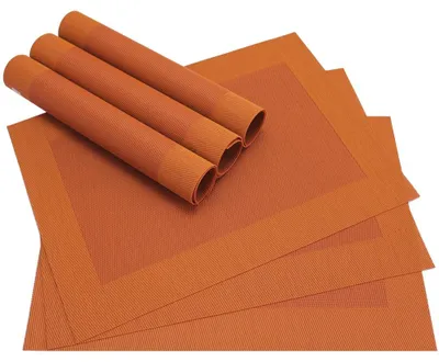 Produktbild von Tischset BORDA 6er orange Tischunterlage als Tischdeko