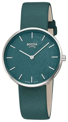 Immagine prodotto di Boccia 3378-02 Orologio da polso da donna al quarzo in titanio, verde scuro