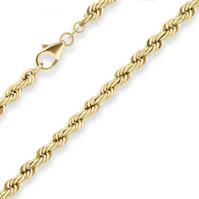 Produktbild von 5mm Armband Kordelkette Goldarmband Armschmuck aus 585 Gold Gelbgold 19cm