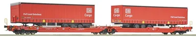 Image de Roco, wagon articulé double T3000e avec deux attelages DB Cargo - 6600168