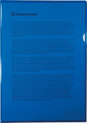 Obrázek produktu pro Soennecken Sichthülle 1469 DIN A4 PP blau 50 St./Pack.