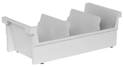 Zdjęcie produktu dla Teczka na karty A6q na 1000 kart, szara, 165 x 325 x 117, pozioma