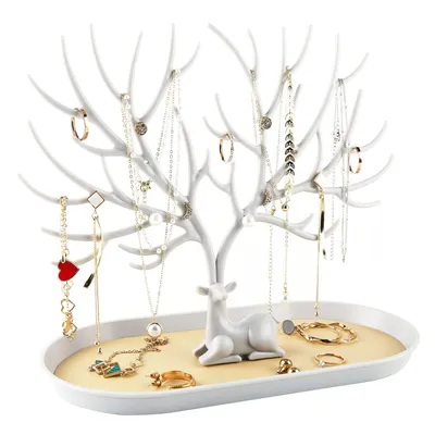 Produktbild von Geweih Schmuck Displayständer Baum Turm hängende Aufbewahrungsstücke Ringe Ohrringe Halsketten Armbänder