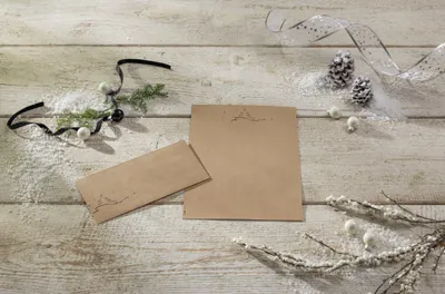 Produktbild von SIGEL DP412 Weihnachts-Motiv-Papier "Christmas tree" - beige, schwarz - 100 g/m² - A4 - 100 Blatt