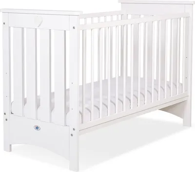 Produktbild von Holz-Babybett 120x60cm Lorenzo III weiß, mit Beißschutz