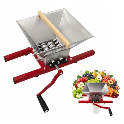 Produktbild von Obstmühle Obstpresse Manuell Traubenmühle Apfelpresse Obsthäcksler Obstmuser 7L