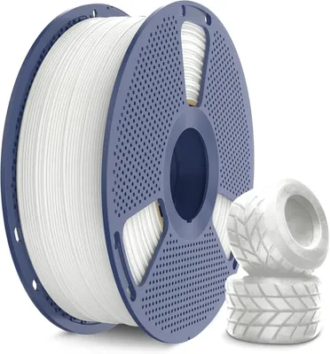 Zdjęcie produktu dla Filament TPU do drukarek 3D - 90A TPU - 1 kg - 1,75 mm - Elastyczny - Wysoka prędkość druku - Biały