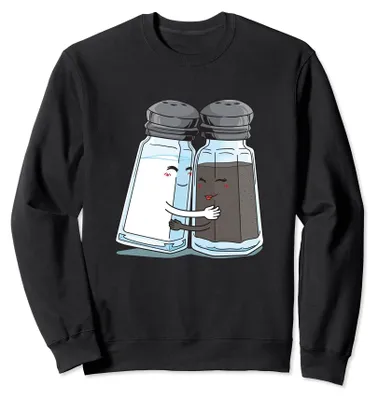 Productafbeelding van Zout- en peperstrooier, grappige zoutstrooier, peper sweatshirt