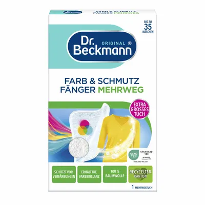 Obrázok produktu pre Dr.Beckmann 5510947007 Dr.Beckmann Farb- und Schmutzfangtücher MEHRWEG weiß