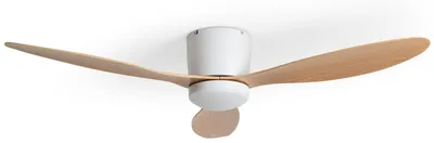 Produktbild von Deckenventilator mit Licht Lautlos DC Weimar für Außen Holz Fernbedienung Groß (über 20 m²) 132 cm Weiß