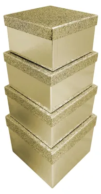 Zdjęcie produktu dla Clairefontaine X-31052-BXC, Pudełko na prezent, Złoto, Monochromatyczny, Karton, Połysk, 3 szt.