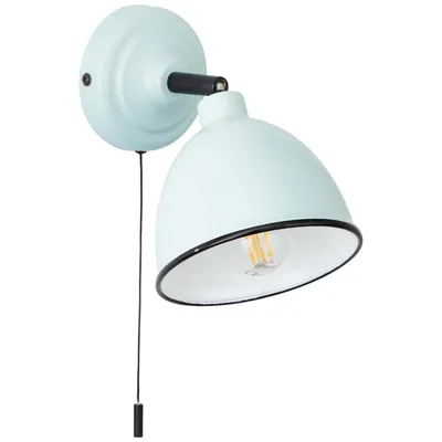 Obrázek produktu pro Nástěnné osvětlení Brilliant Telio E14 1x28 W modré s tahovým vypínačem