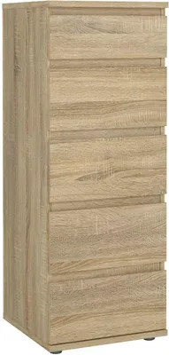 Produktbild von Kommode Cezanne, Mehrzweckkommode, Schlafzimmerkommode, Schrank mit Schubladen, 40x40 h107 cm, Eiche