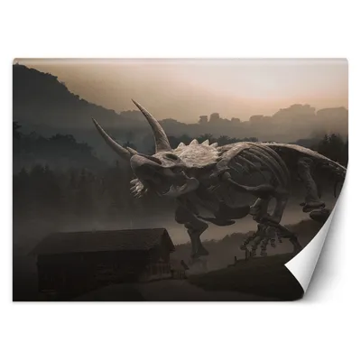 Produktbild von FOTOTAPETE Der letzte Dinosaurier 450x315 cm VLIES Tapete Wandtapete Wandbilder Wanddekoration Design Wohnzimmer Schlafzimmer Flur Büro Küche