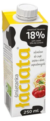 Zdjęcie produktu dla Śmietanka Łaciata UHT 18%, 250ml