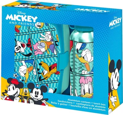 Produktbild von Disney Mickey and Friends - Lunchset: Brotdose & Trinkflasche