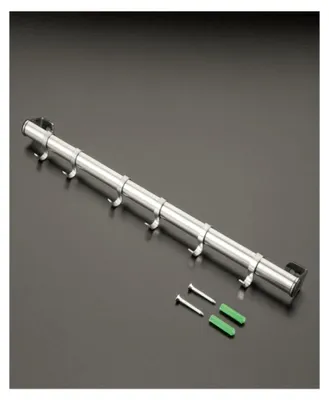 Produktbild von Hängeleiste mit 6 Haken aus Edelstahl, 38 cm