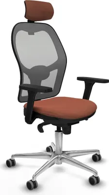 Produktbild von Bürostuhl mit Kopfstütze Jorquera Piqueras y Crespo 3D086G2 Braun Grau