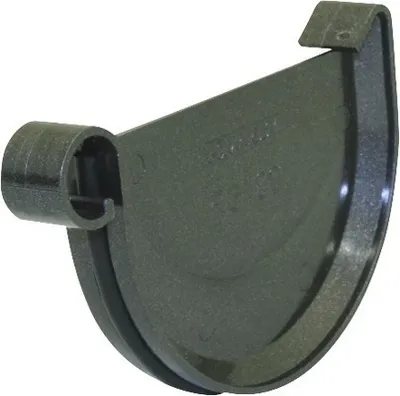Produktbild von Marley Rinnenendstück Kunststoff halbrund anthrazit metallic NW 125 mm